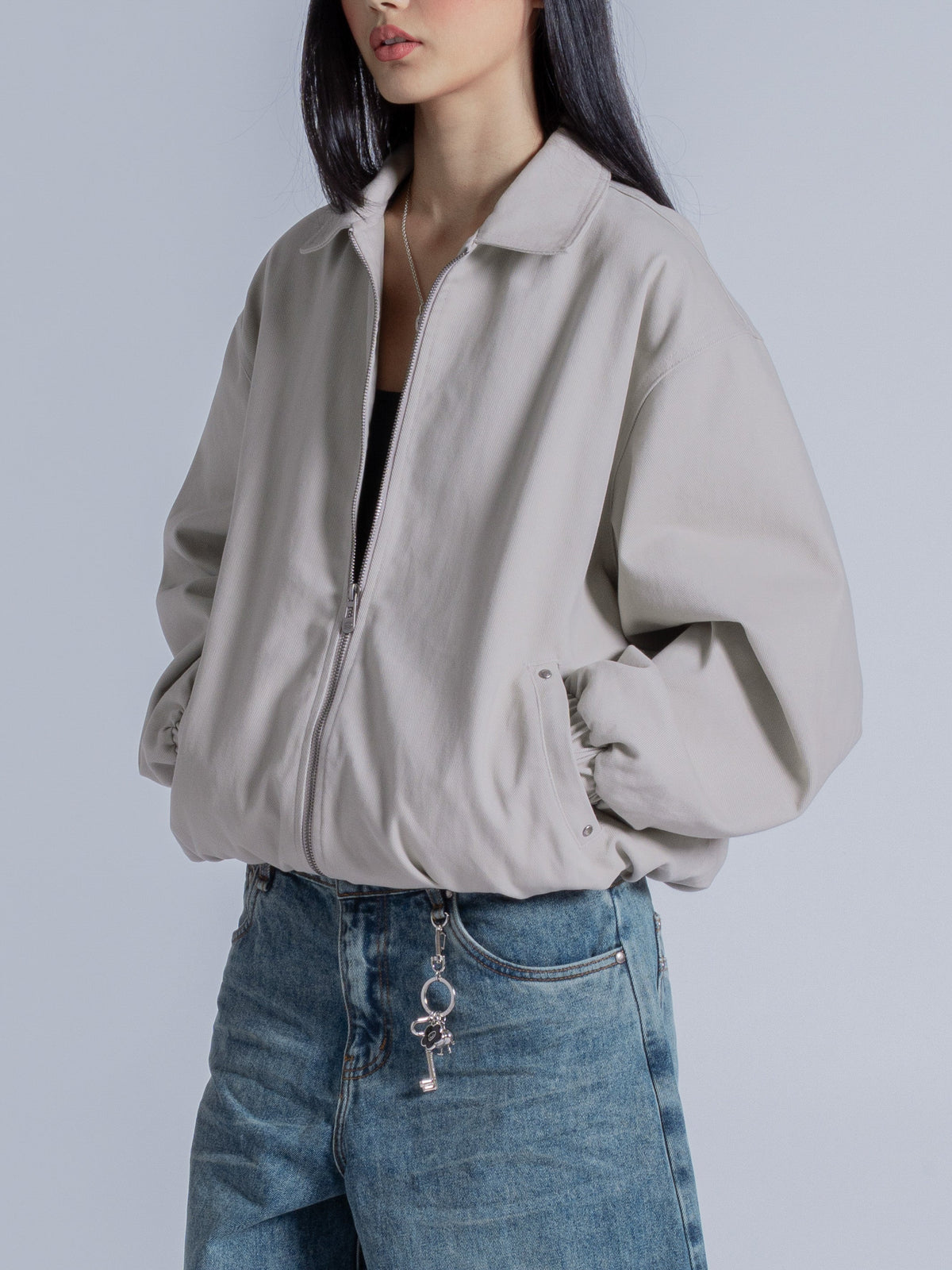 COLLARED JACKET - BONE