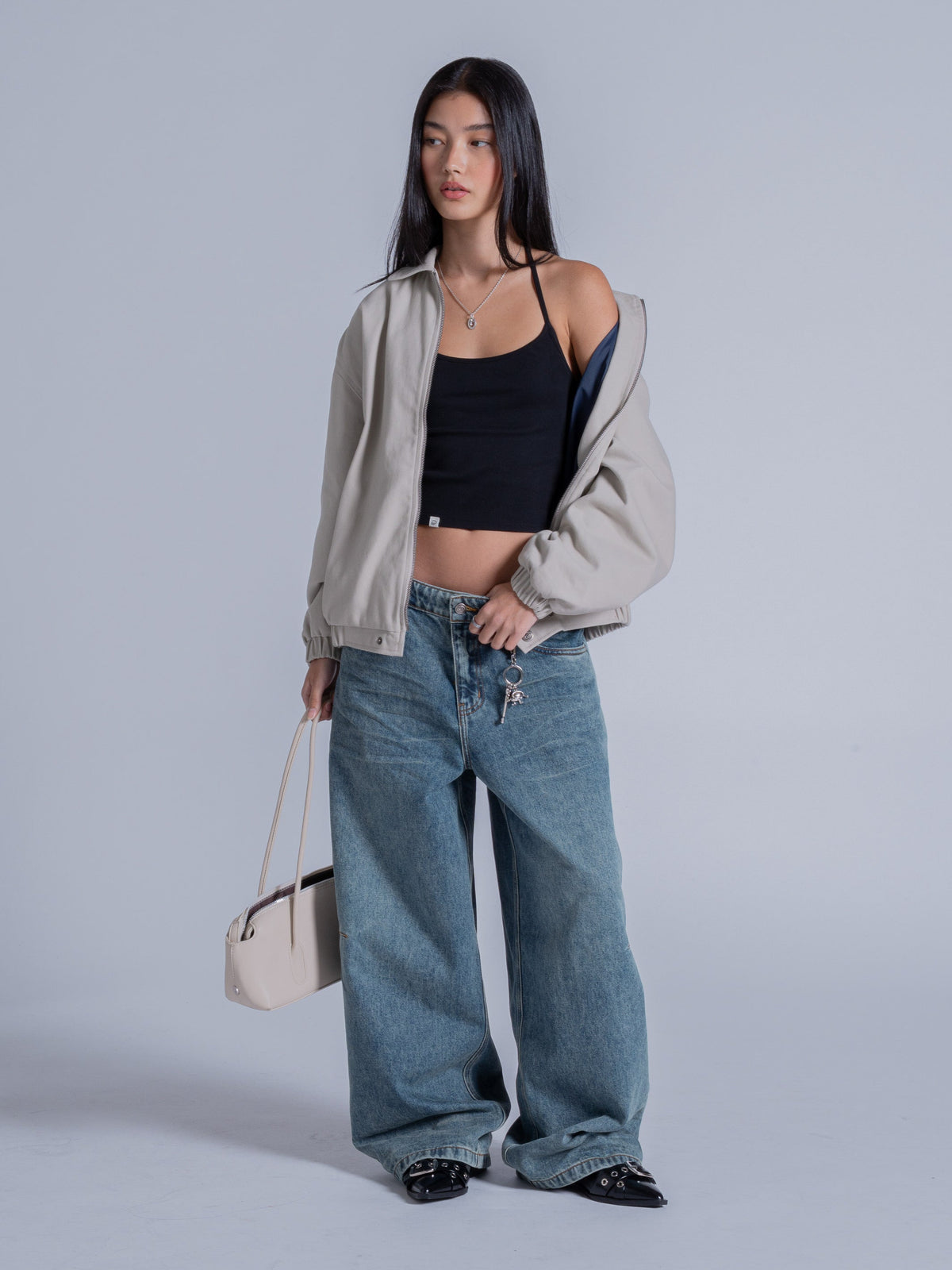 COLLARED JACKET - BONE