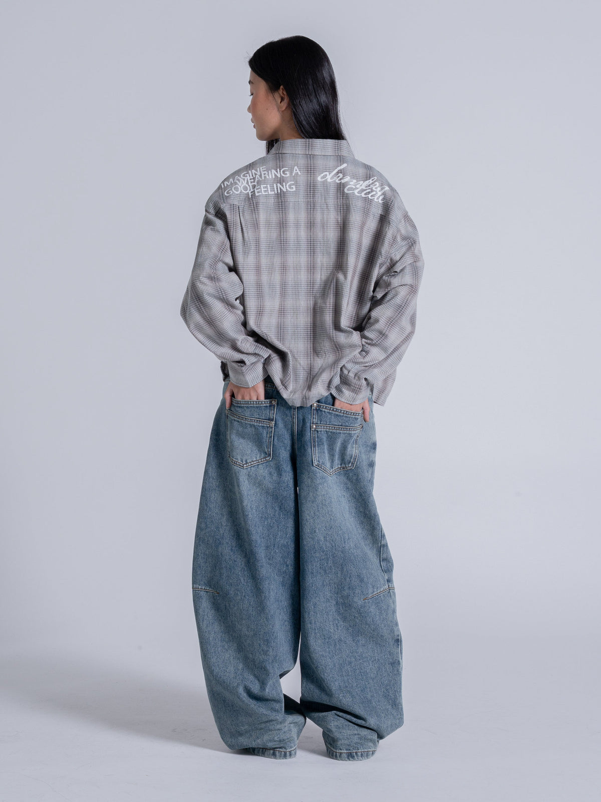 FLANNEL - GREY/BLUE
