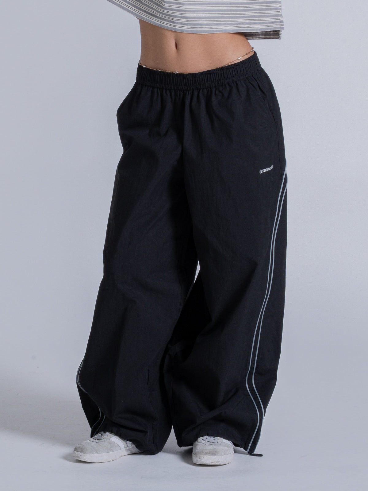 WAVY TRACK PANT - BLACK