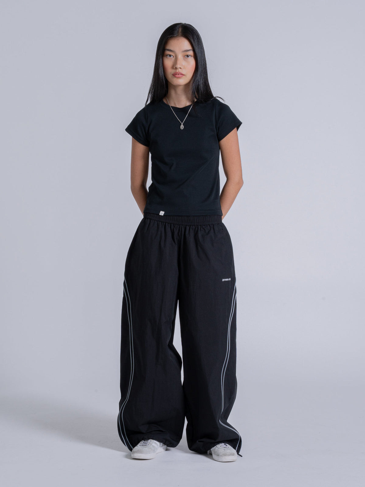 WAVY TRACK PANT - BLACK