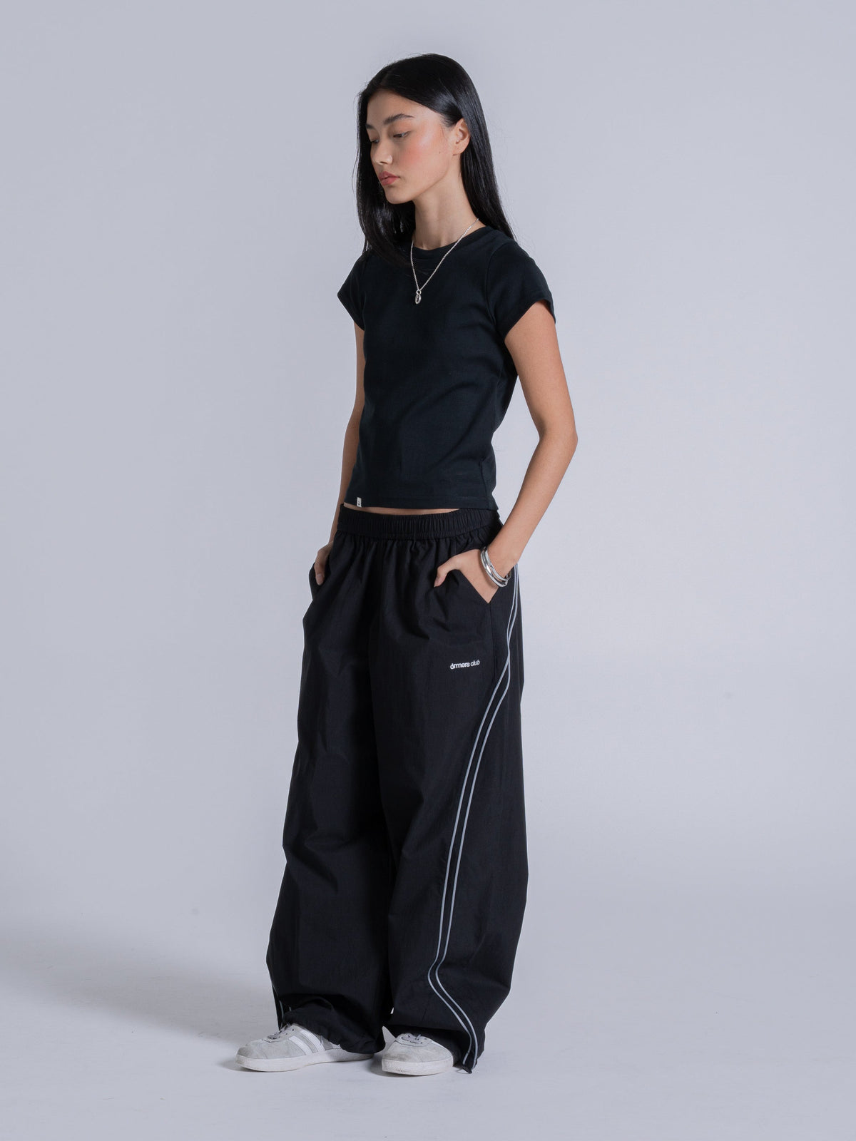 WAVY TRACK PANT - BLACK
