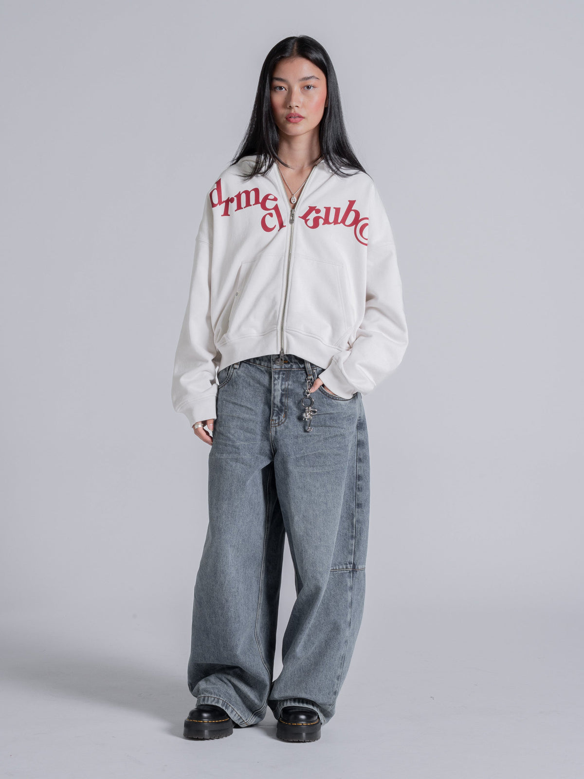 HANGING LETTERS ZIP - OFF WHITE