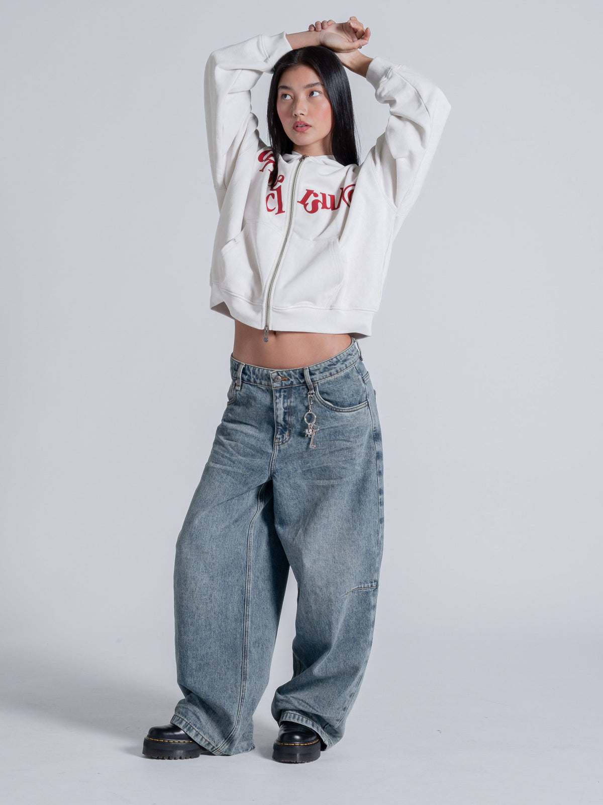 HANGING LETTERS ZIP - OFF WHITE