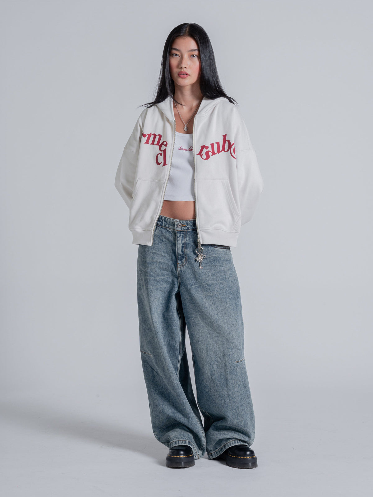 HANGING LETTERS ZIP - OFF WHITE