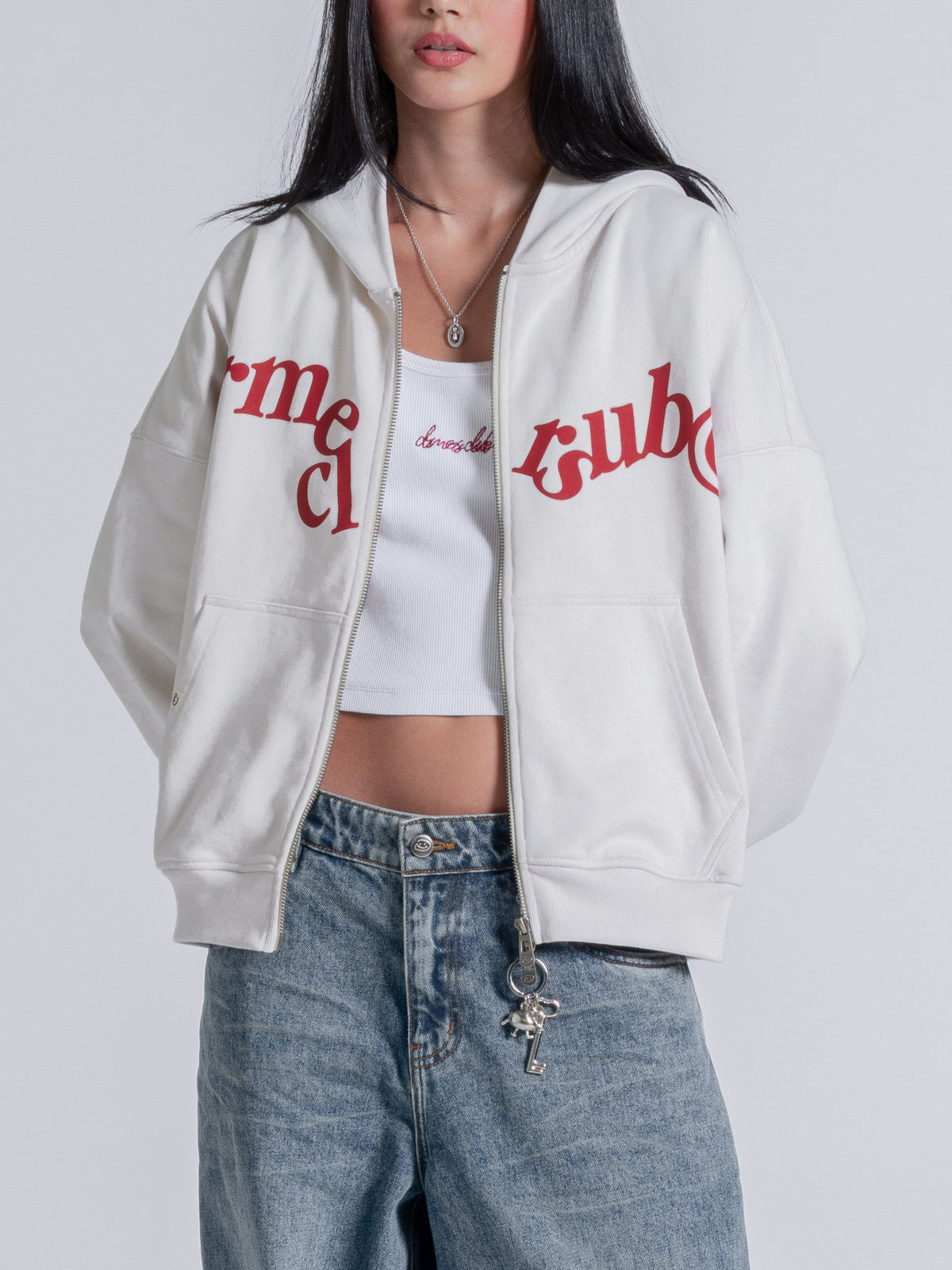 HANGING LETTERS ZIP - OFF WHITE