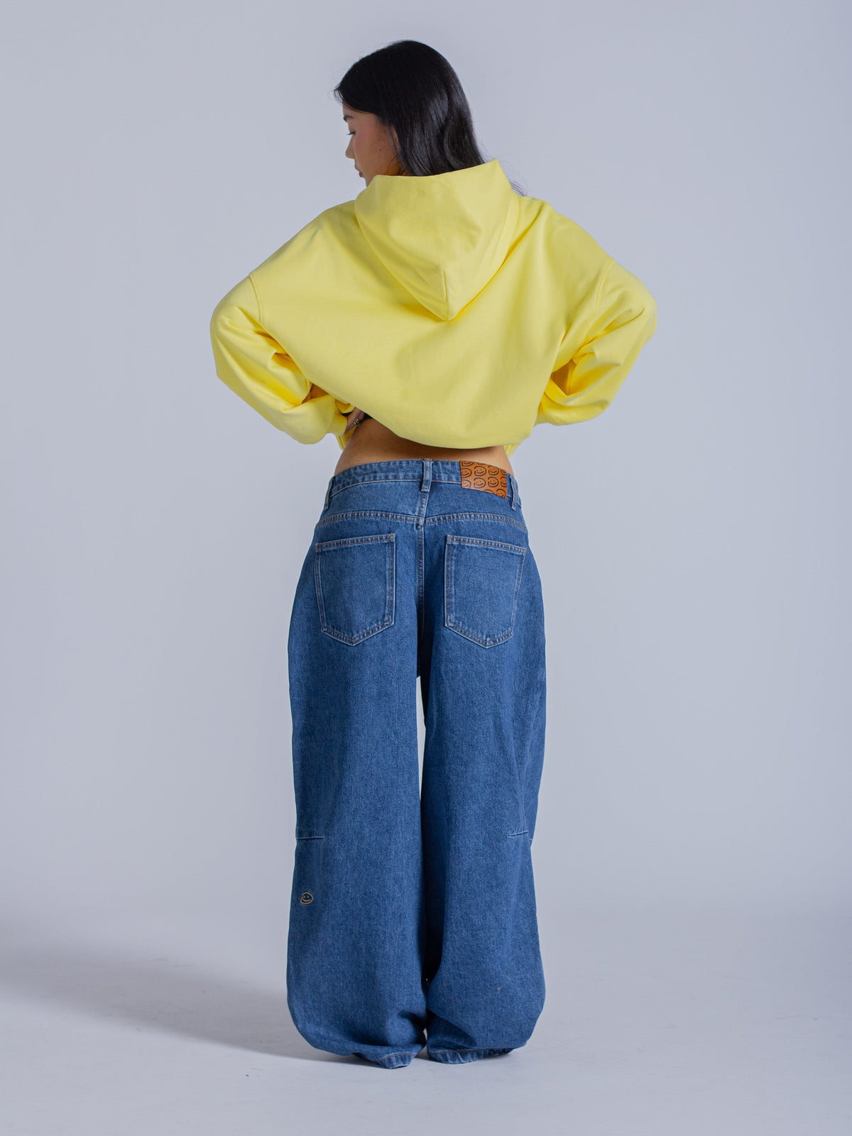DOODLE TEXT HOODIE - SUNSHINE