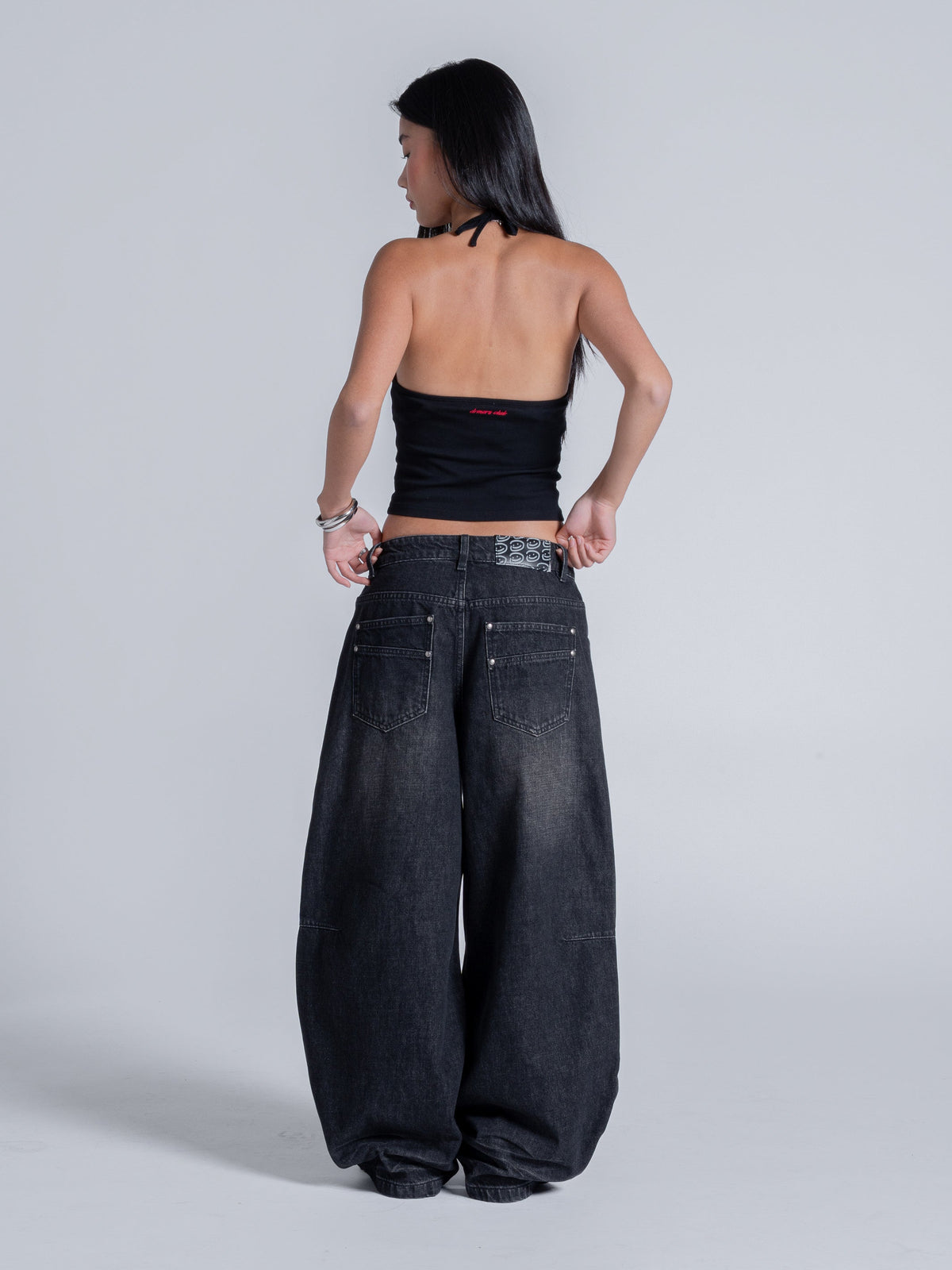 WRINKLE DENIM - SULPHUR BLACK