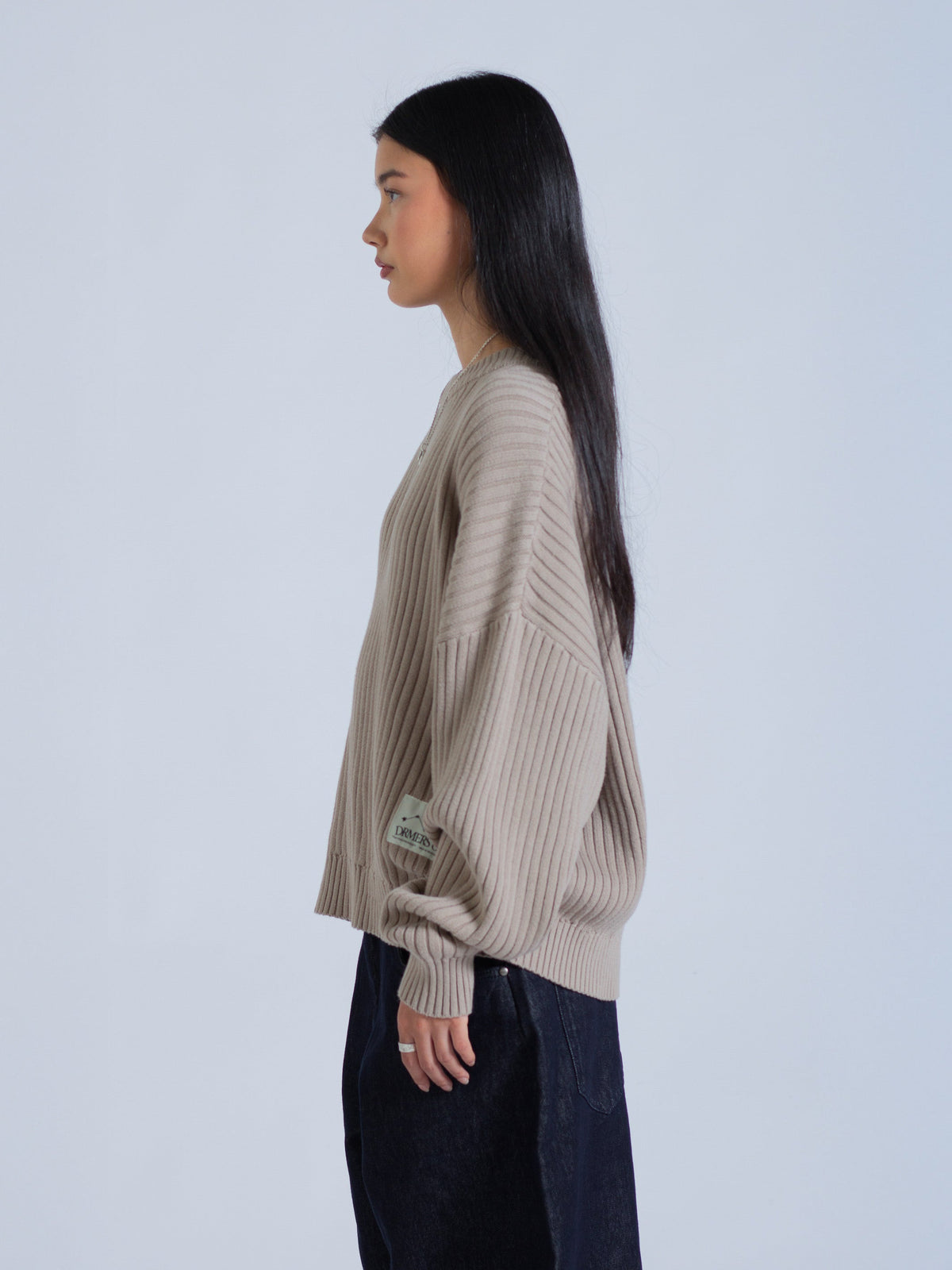 DRMERS RIBBED KNIT - BROWN