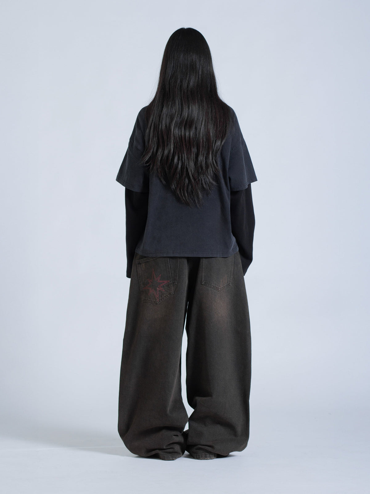 POLARIS LAYERED TEE - VINTAGE BLACK