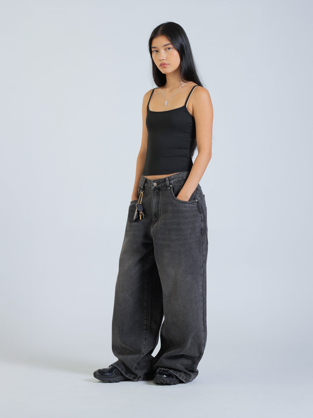 POLARIS JEANS - WASHED BLACK