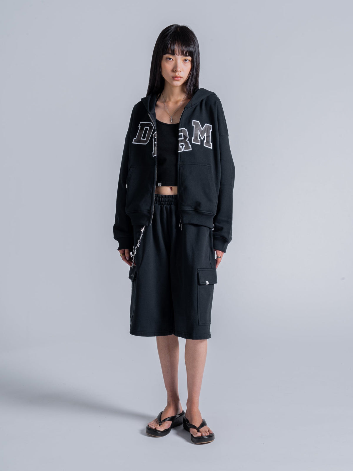 DRM ZIP UP - BLACK