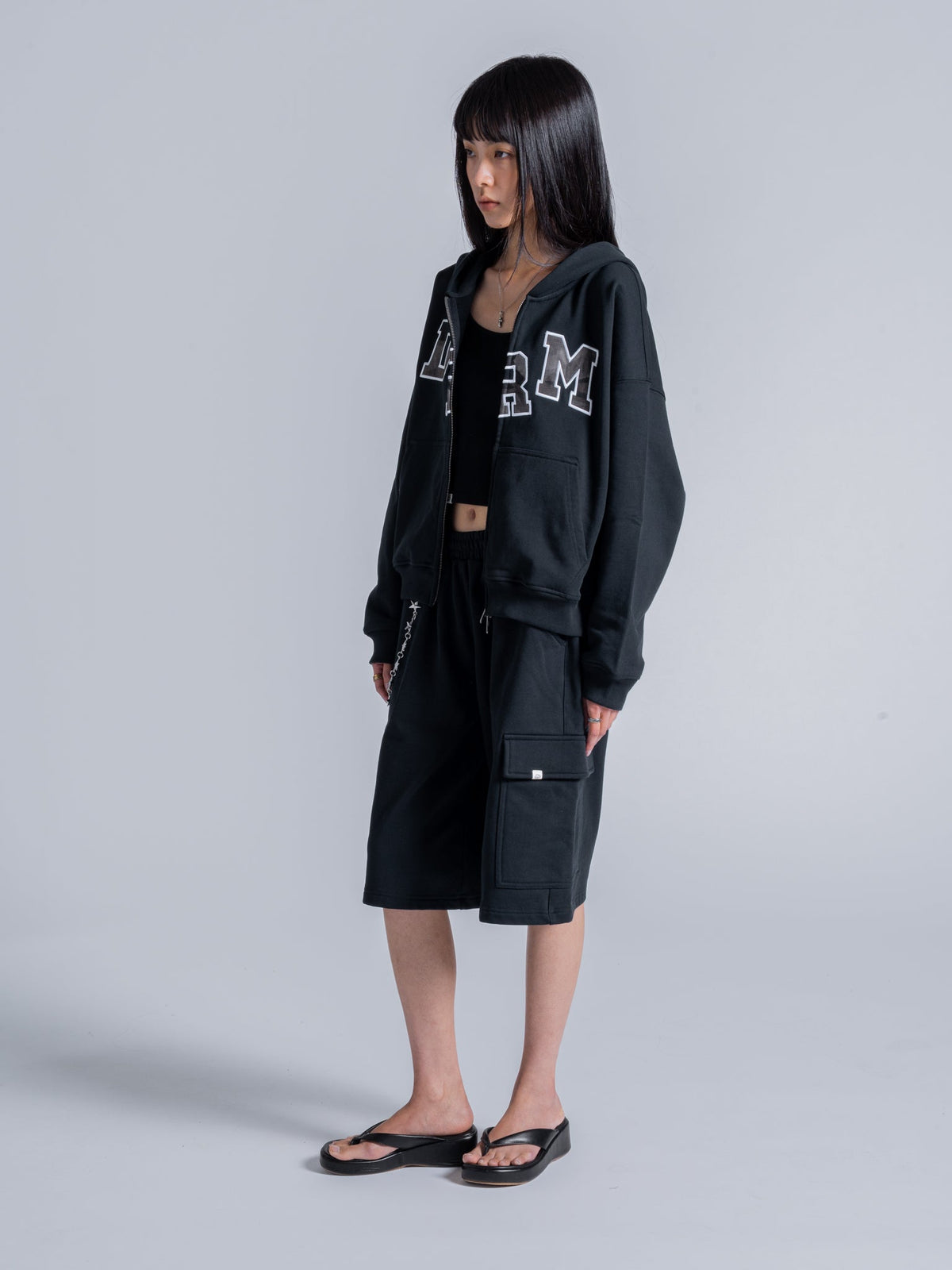 DRM ZIP UP - BLACK