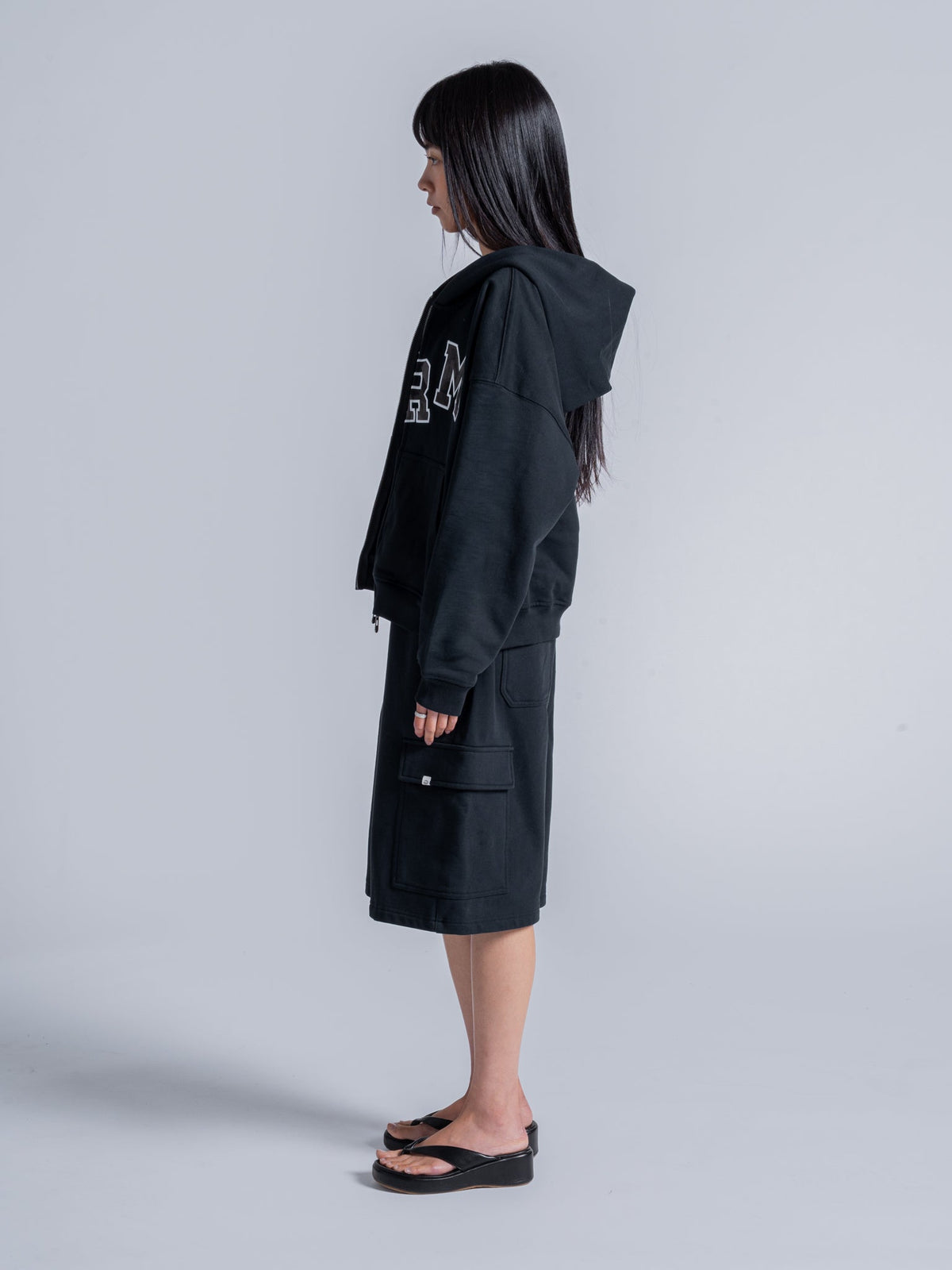 DRM ZIP UP - BLACK