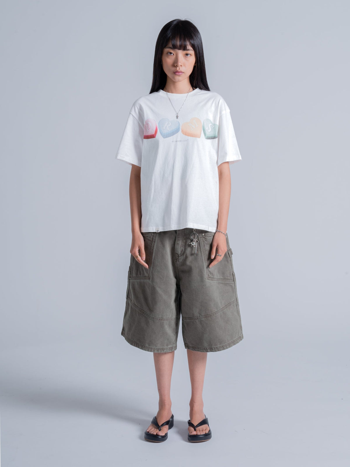 CANDY HEARTS TEE - WHITE