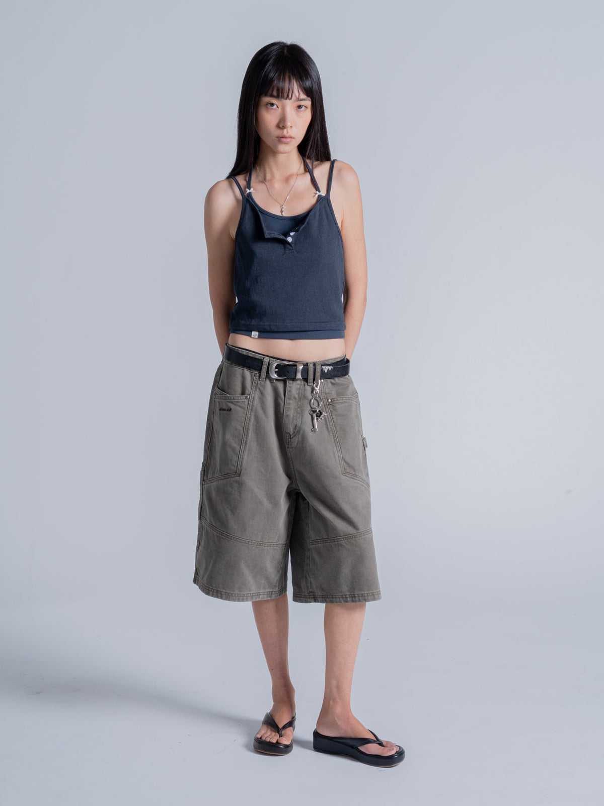 OFF DUTY LAYERED TANK - NAVY