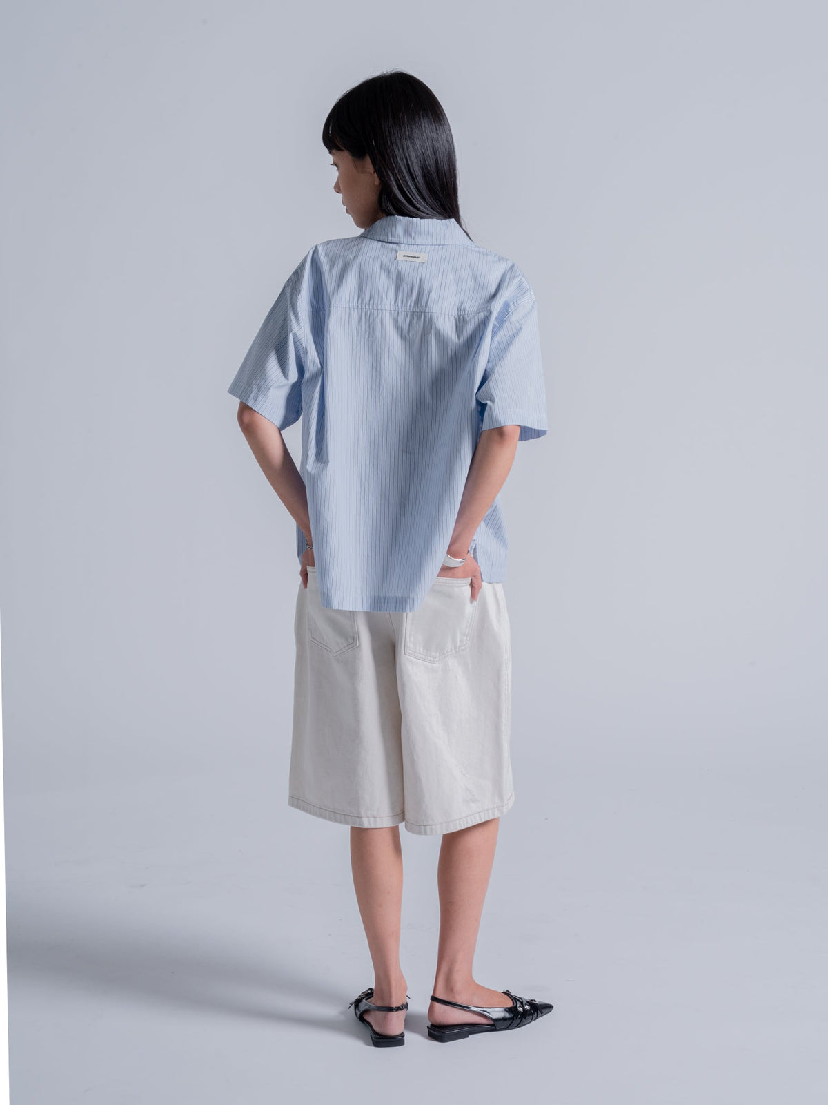 THE BOUQUET BUTTON UP - BLUE