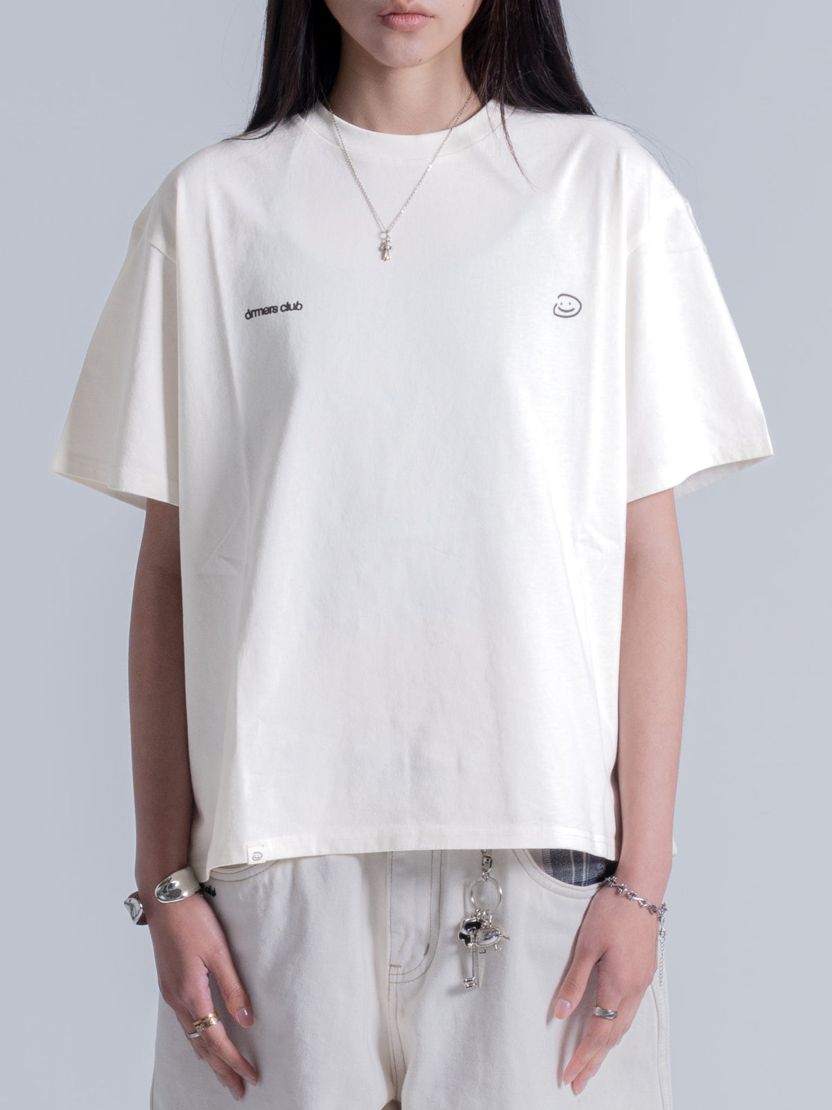 BASIC LOGO TEE - IVORY