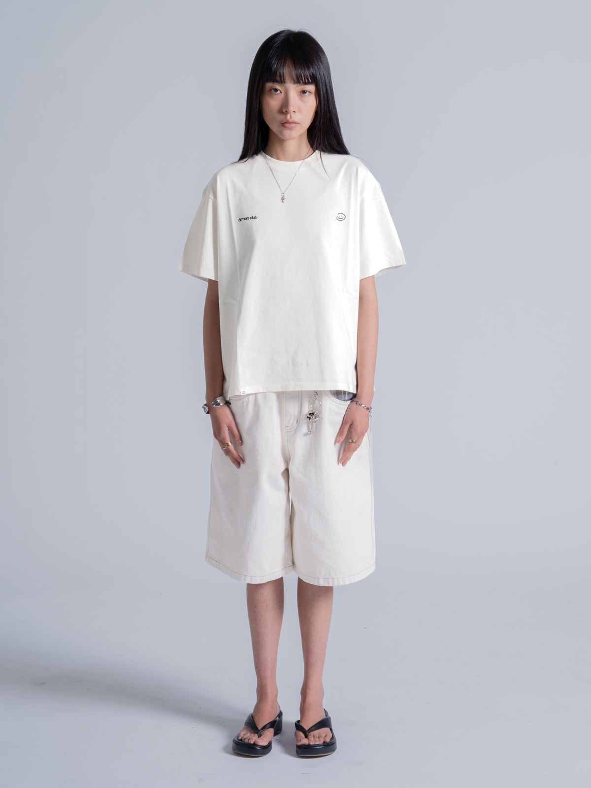 BASIC LOGO TEE - IVORY