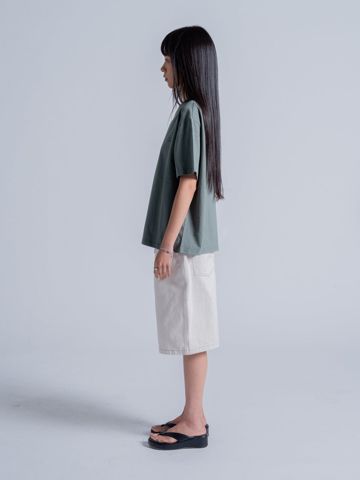 BASIC LOGO TEE - PINE GREEN