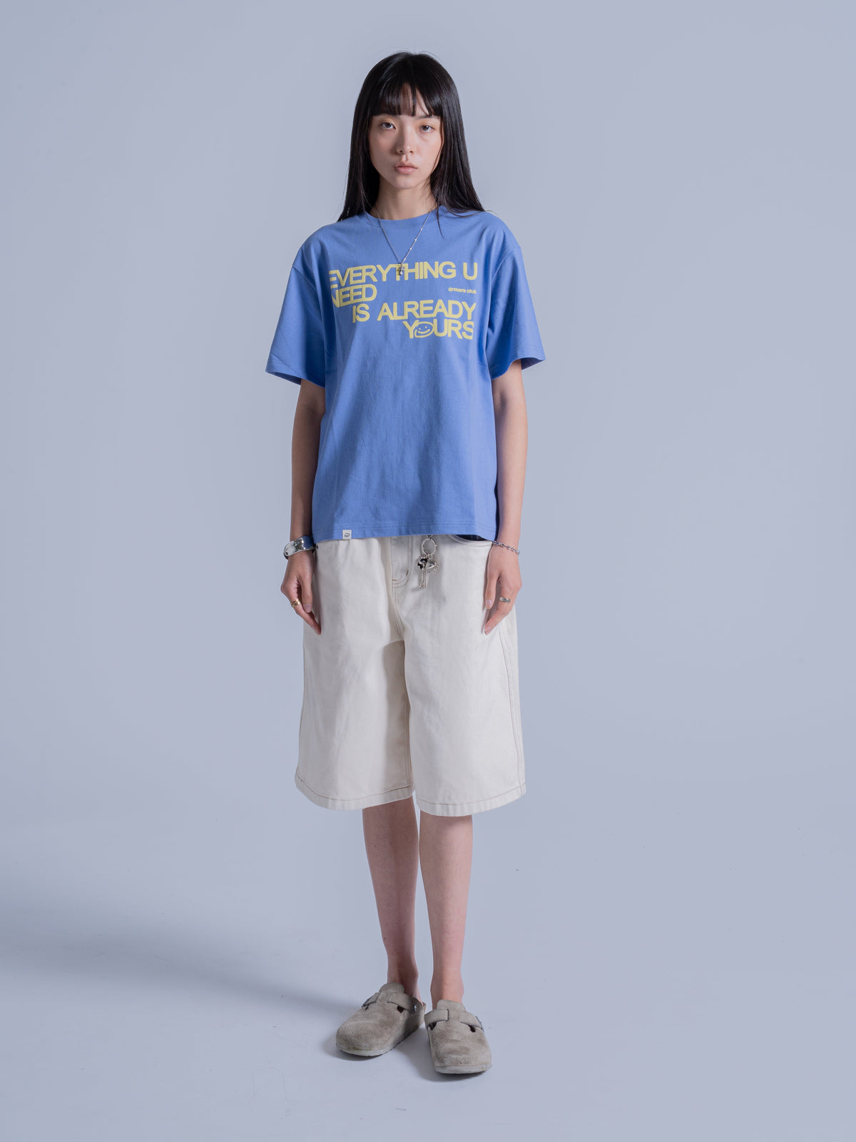 EVERYTHING U NEED TEE - PERIWINKLE