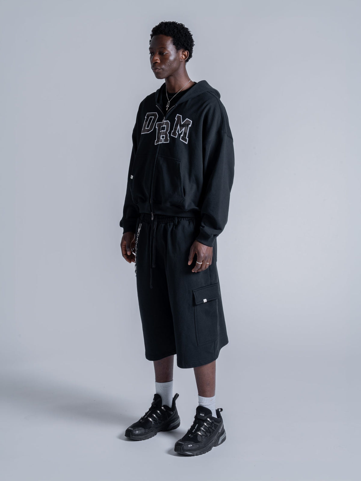 DRM ZIP UP - BLACK