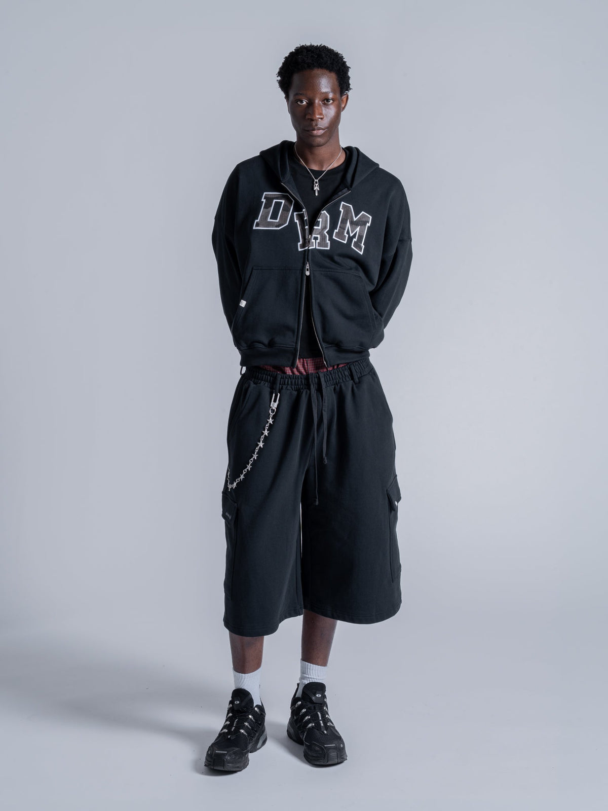 DRM ZIP UP - BLACK