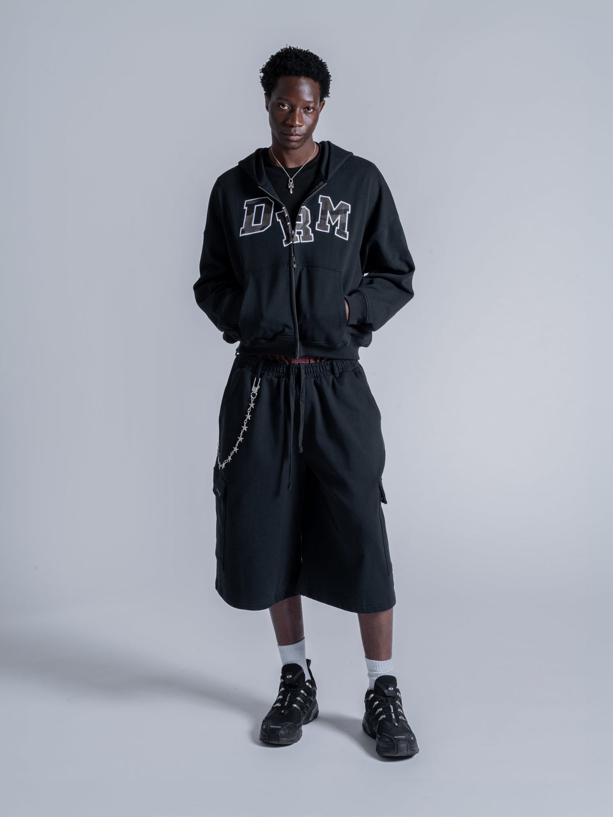 DRM ZIP UP - BLACK
