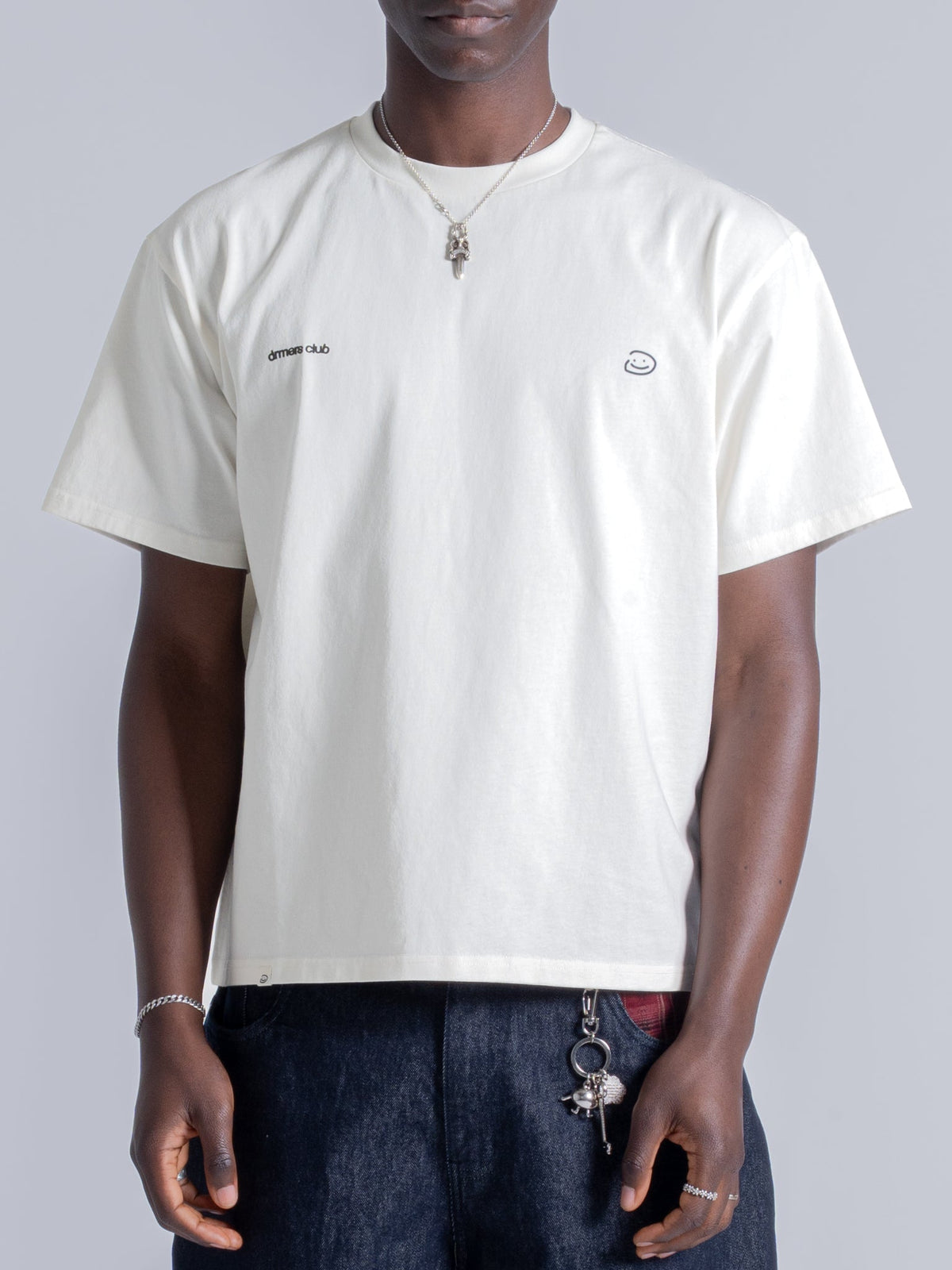 BASIC LOGO TEE - IVORY