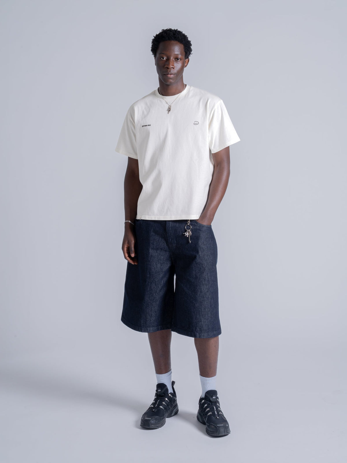 BASIC LOGO TEE - IVORY