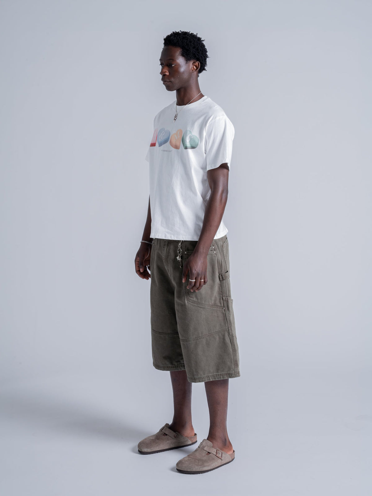 CANDY HEARTS TEE - WHITE