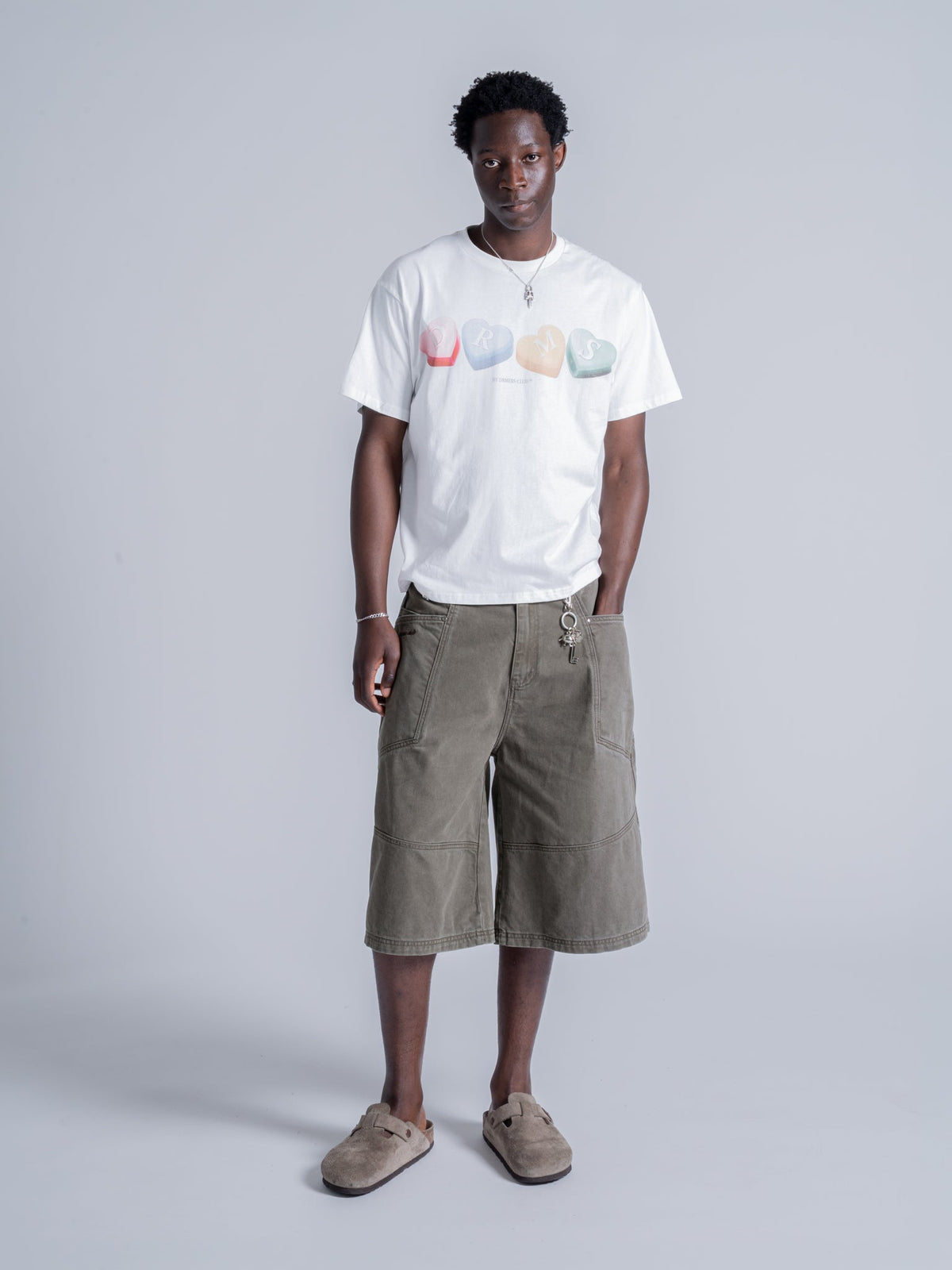 CANDY HEARTS TEE - WHITE