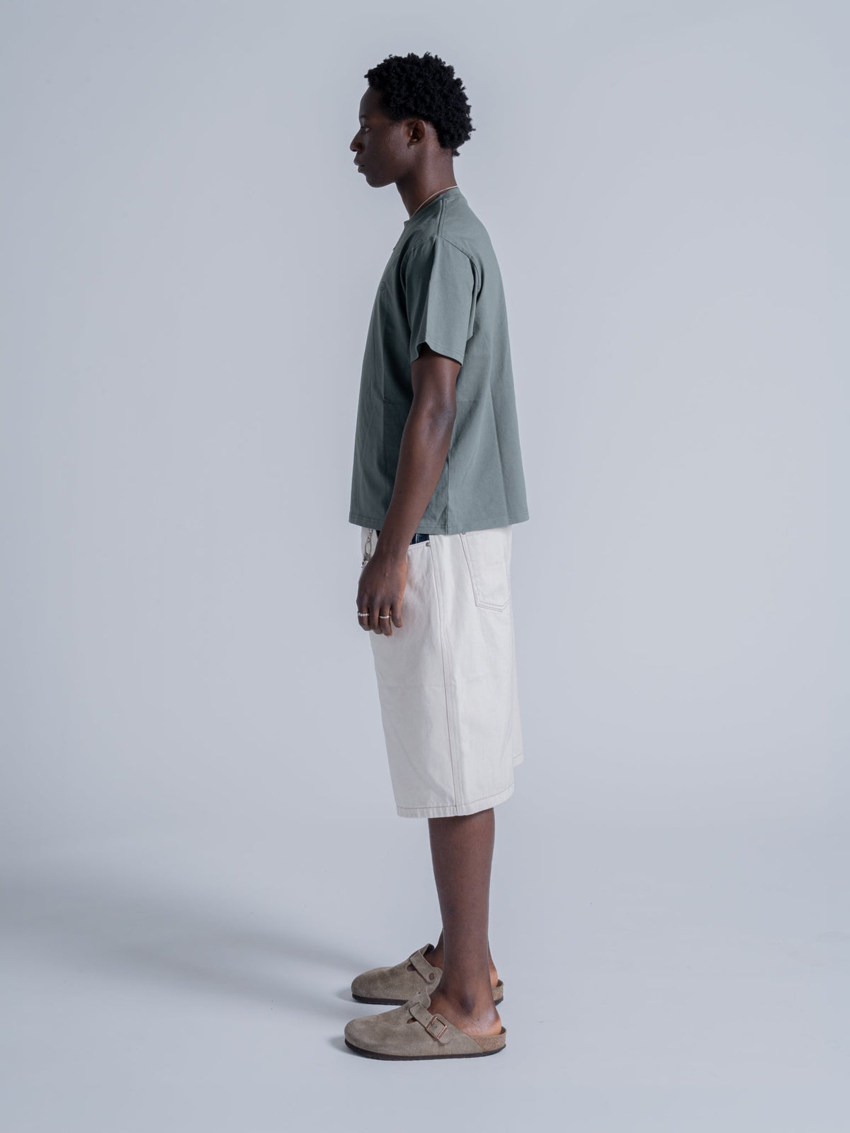 BASIC LOGO TEE - PINE GREEN