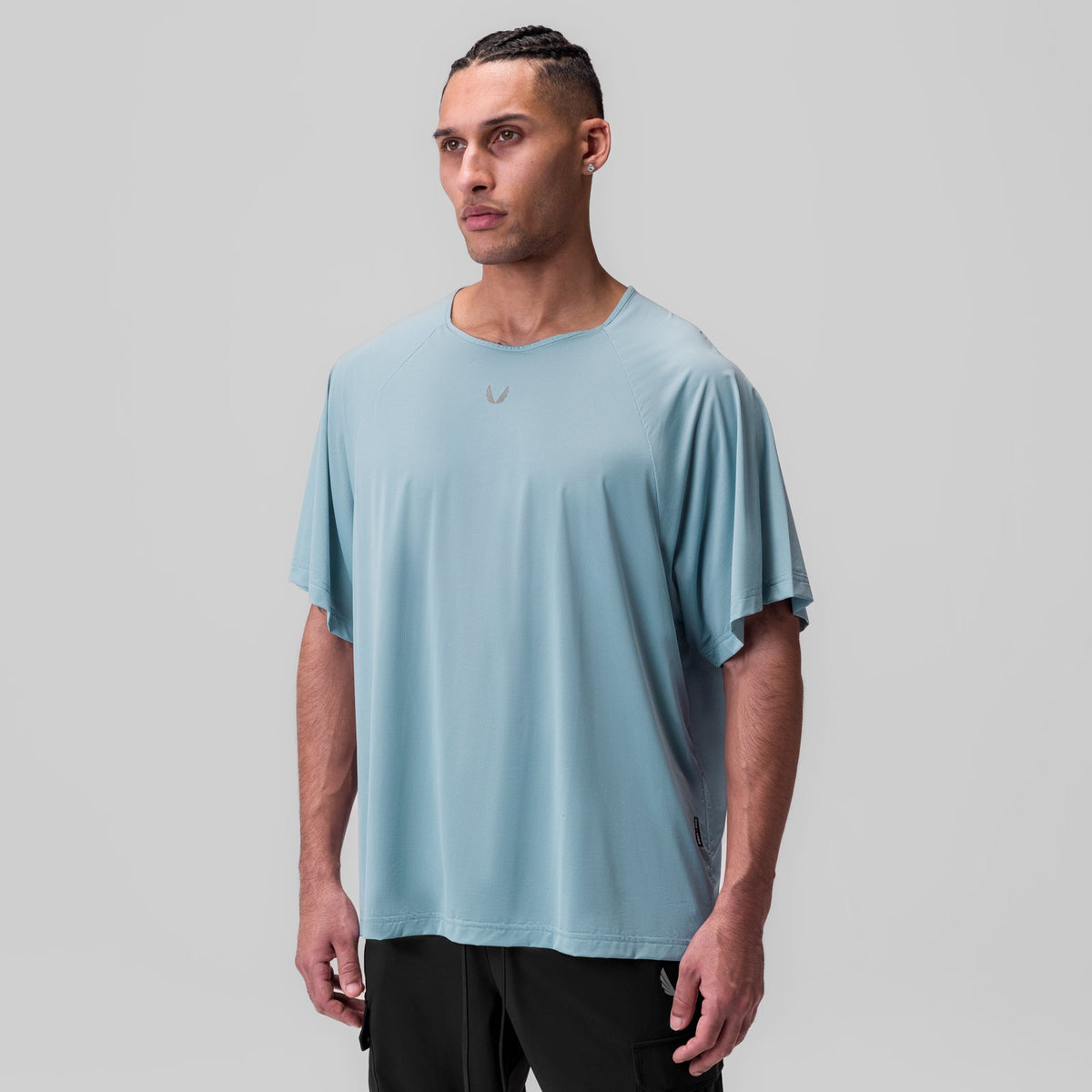 1089. Ice-Skin™ Oversized Tee - Light Sky