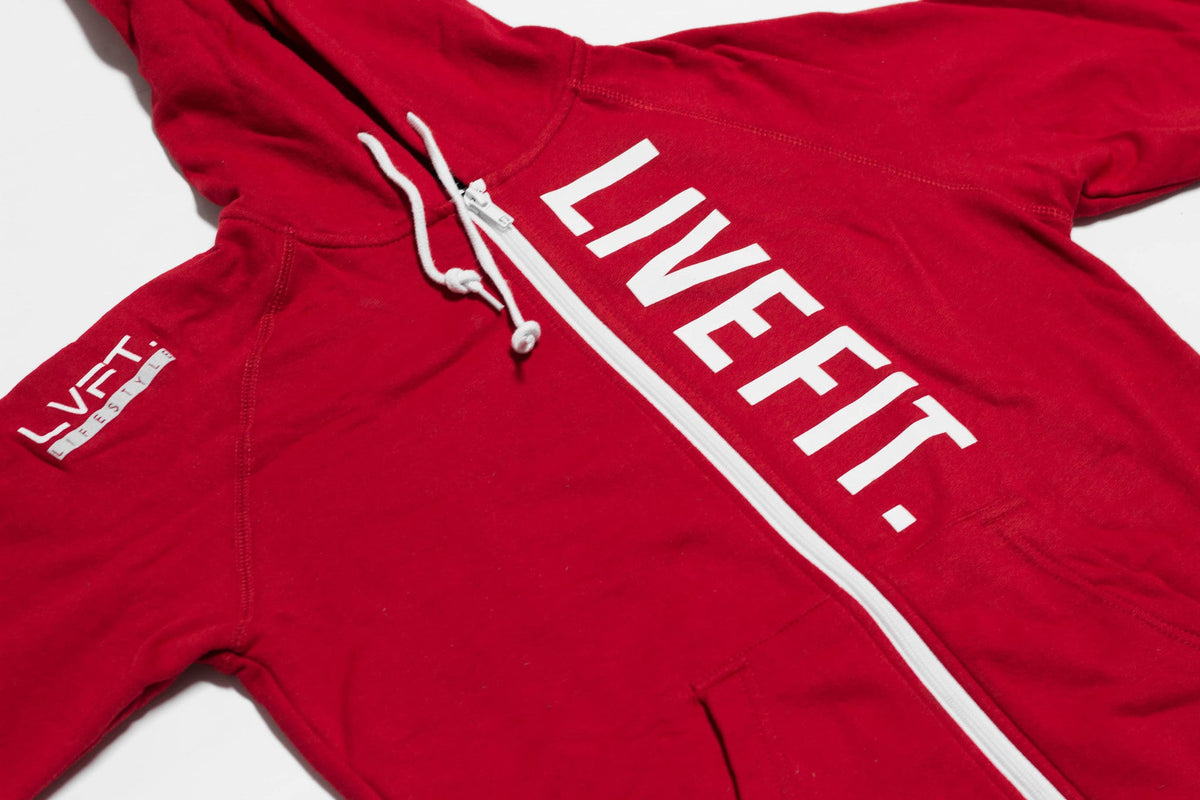 Live Fit Zip Up - Red