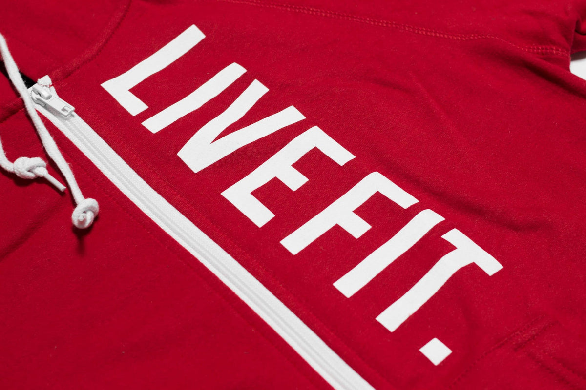 Live Fit Zip Up - Red