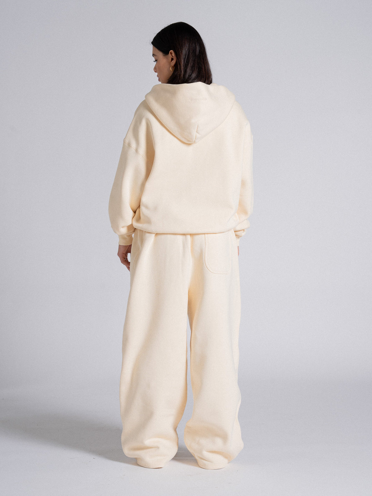 SIGNATURE BASIC ZIP UP - CREAM
