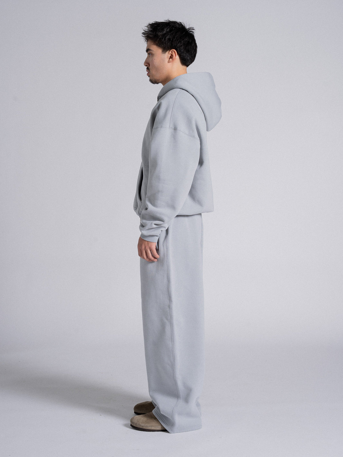 SIGNATURE BASIC ZIP UP - ICE SLATE