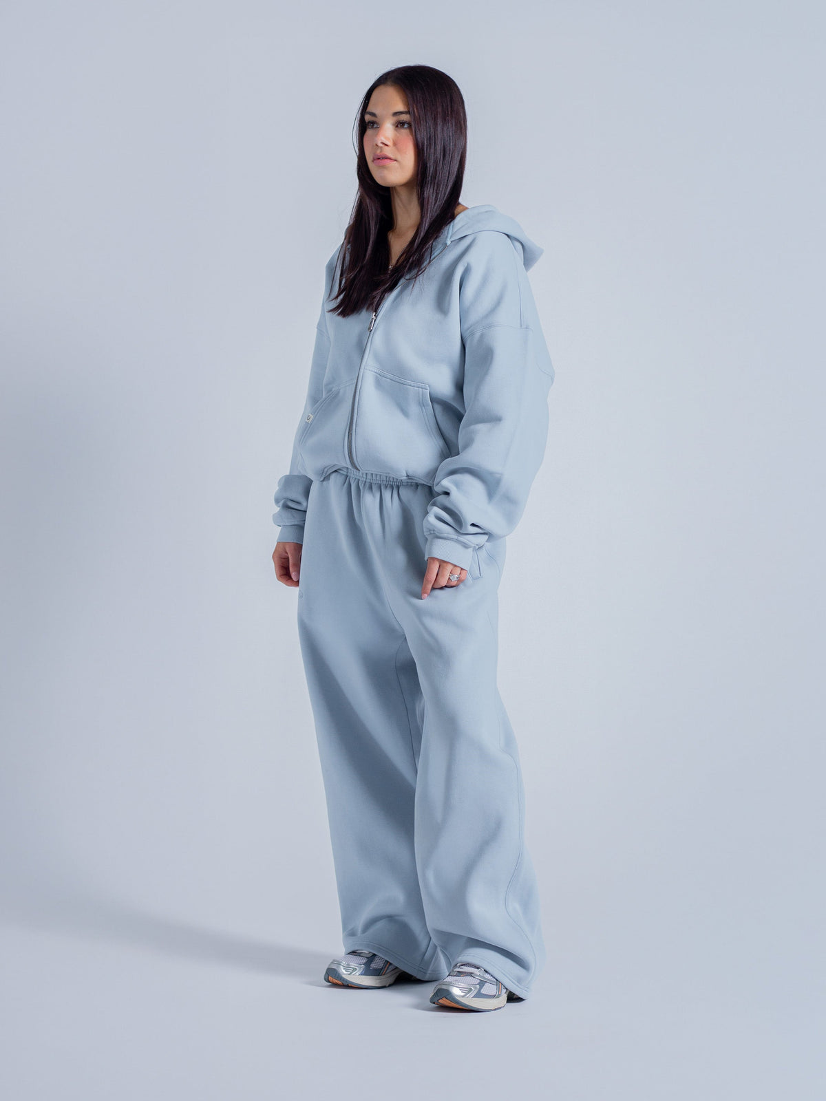 SIGNATURE BASIC ZIP UP - SKY BLUE