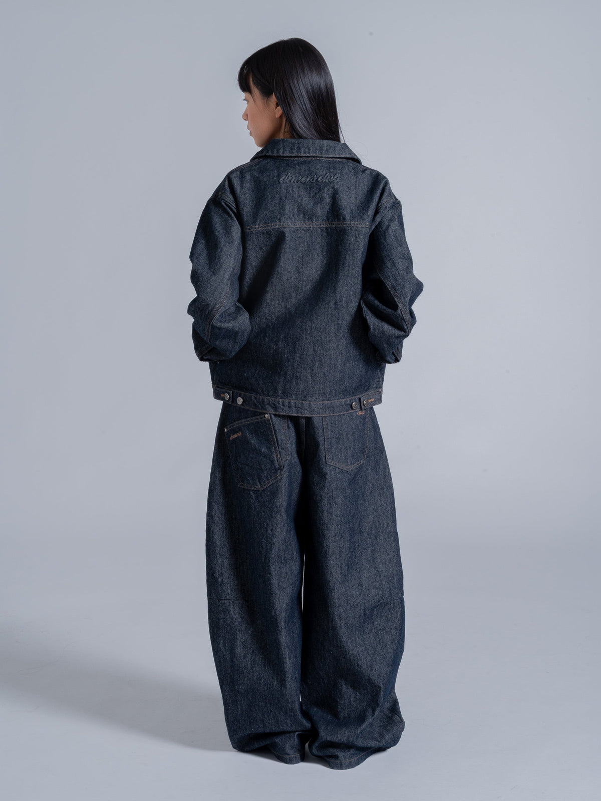 FALLING POCKETS DENIM JACKET - BLUE RAW DENIM