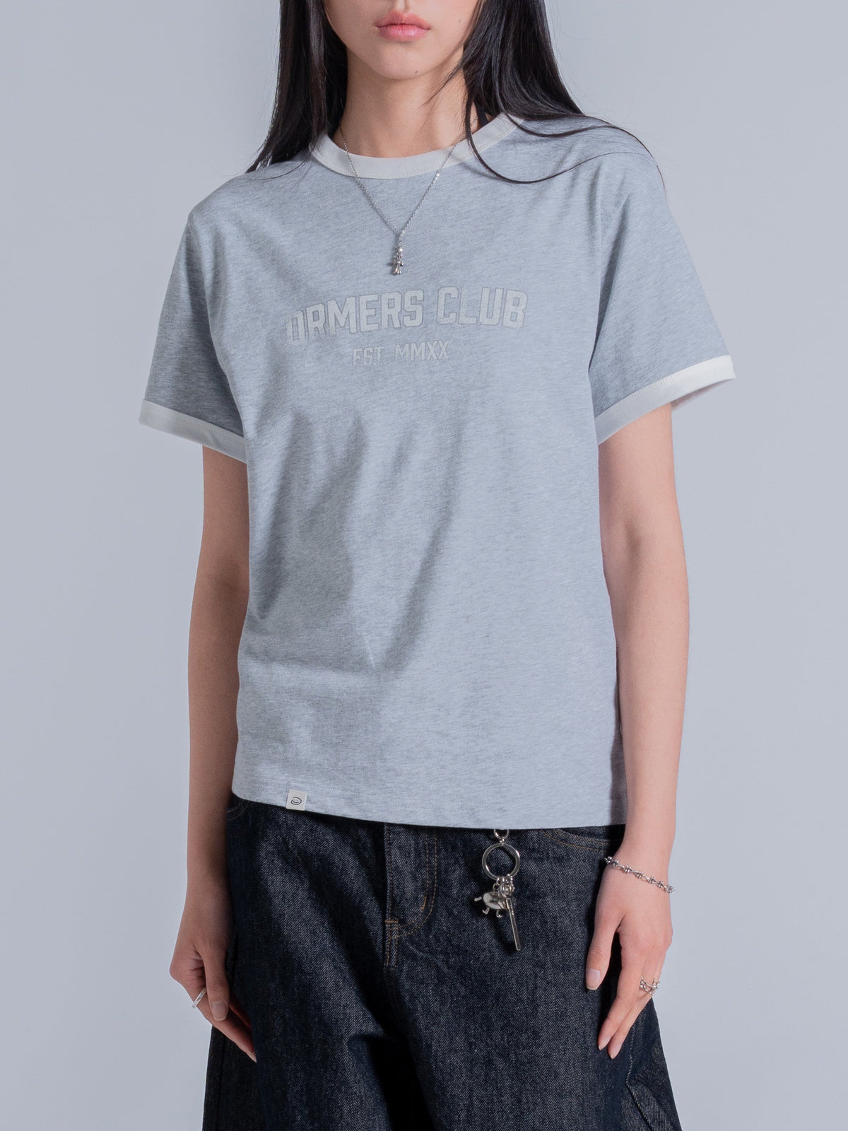PRACTICE RINGER TEE - HEATHER GREY