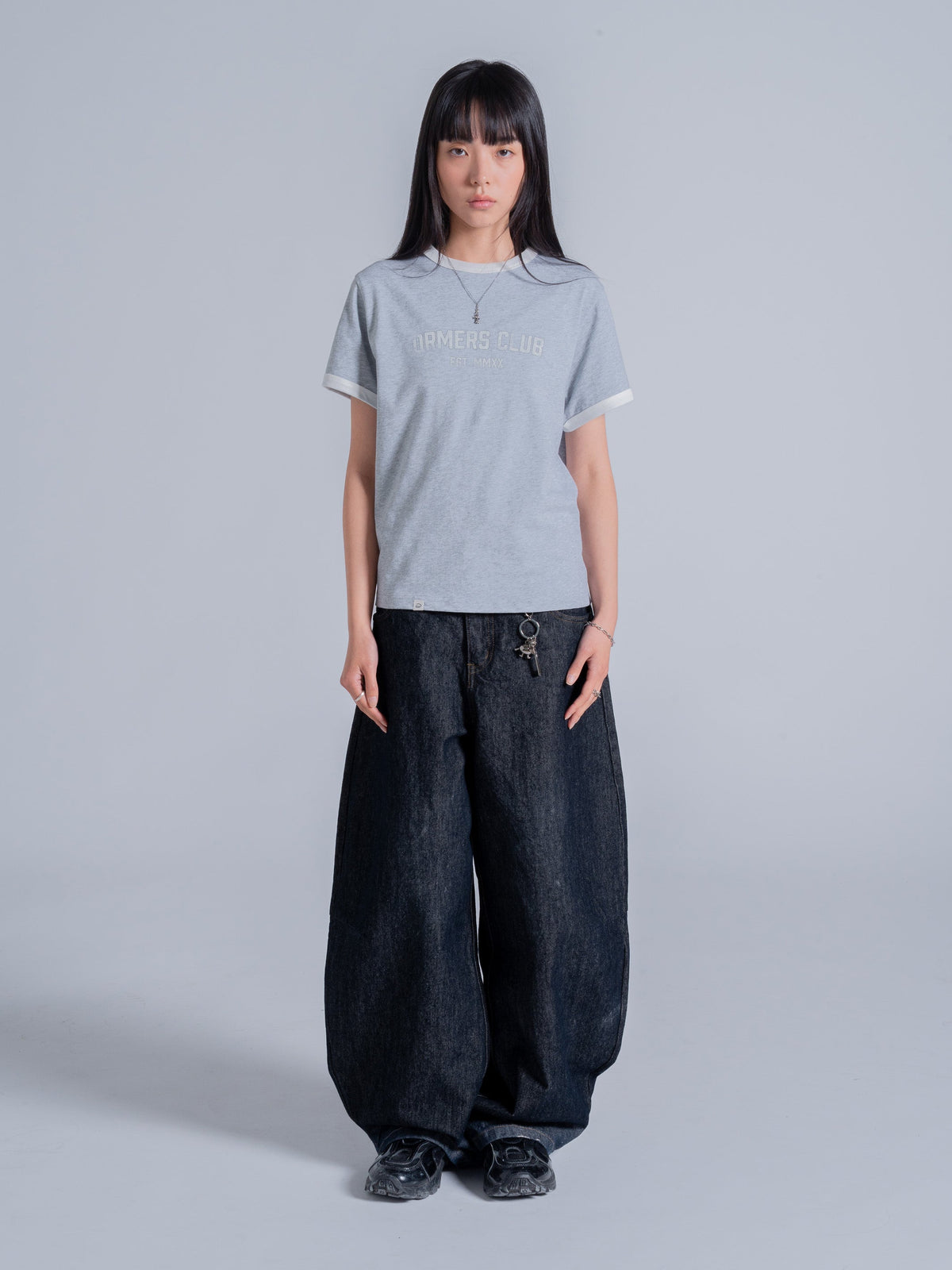 PRACTICE RINGER TEE - HEATHER GREY