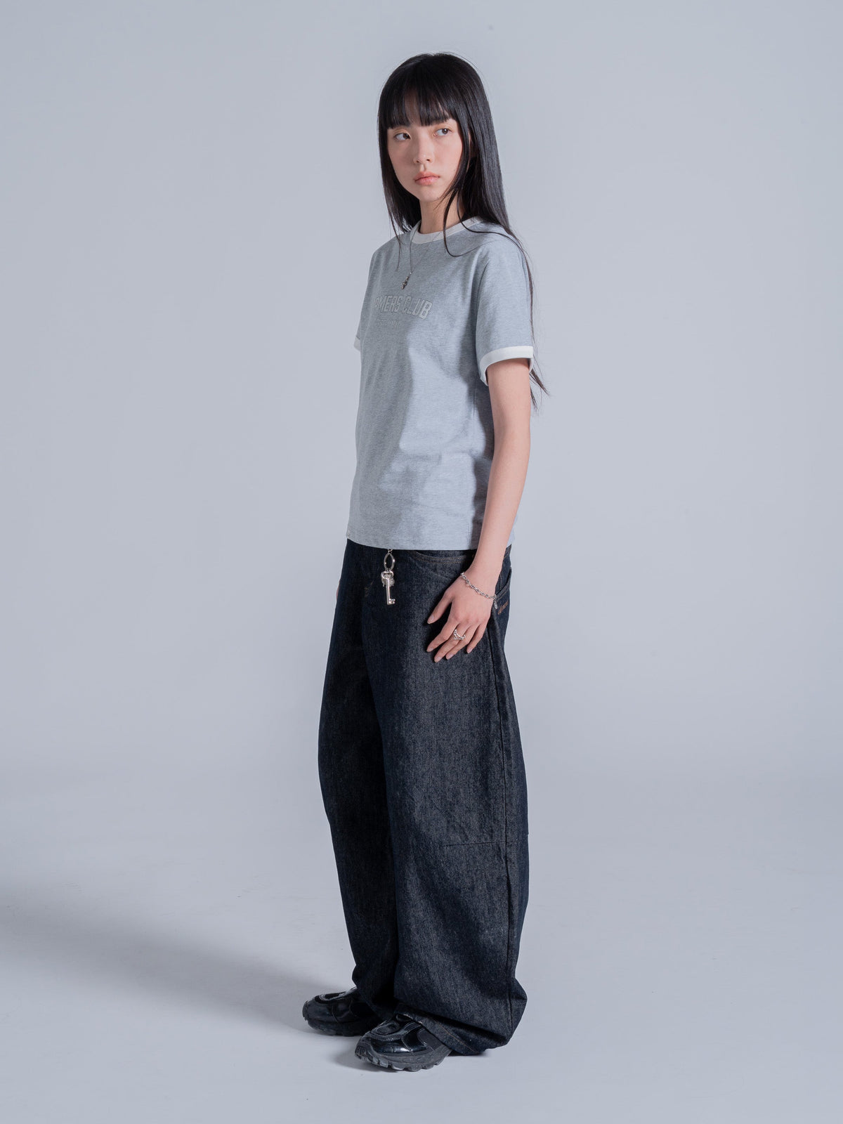 PRACTICE RINGER TEE - HEATHER GREY