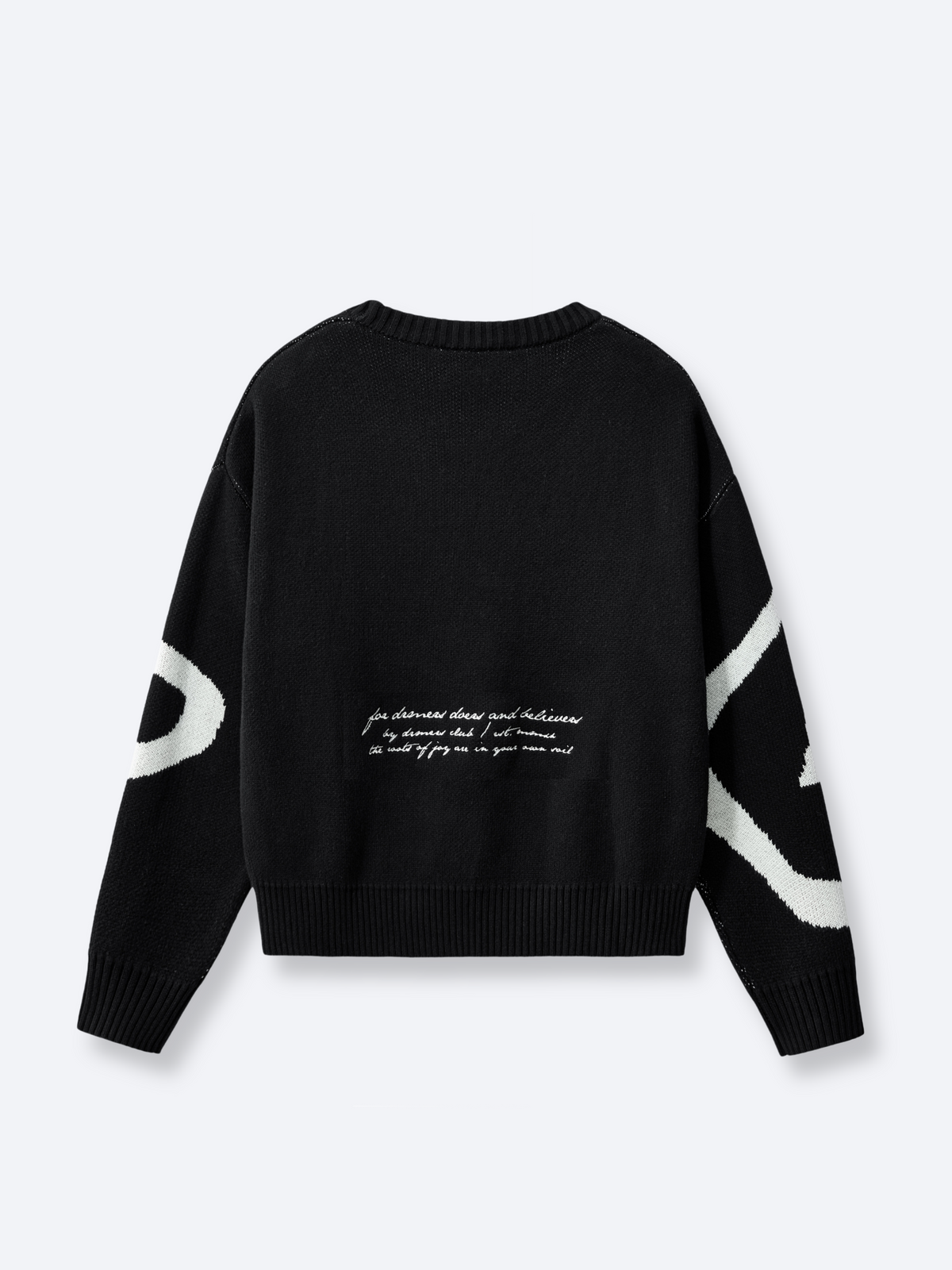 TRIPLE SMILEY KNIT - BLACK