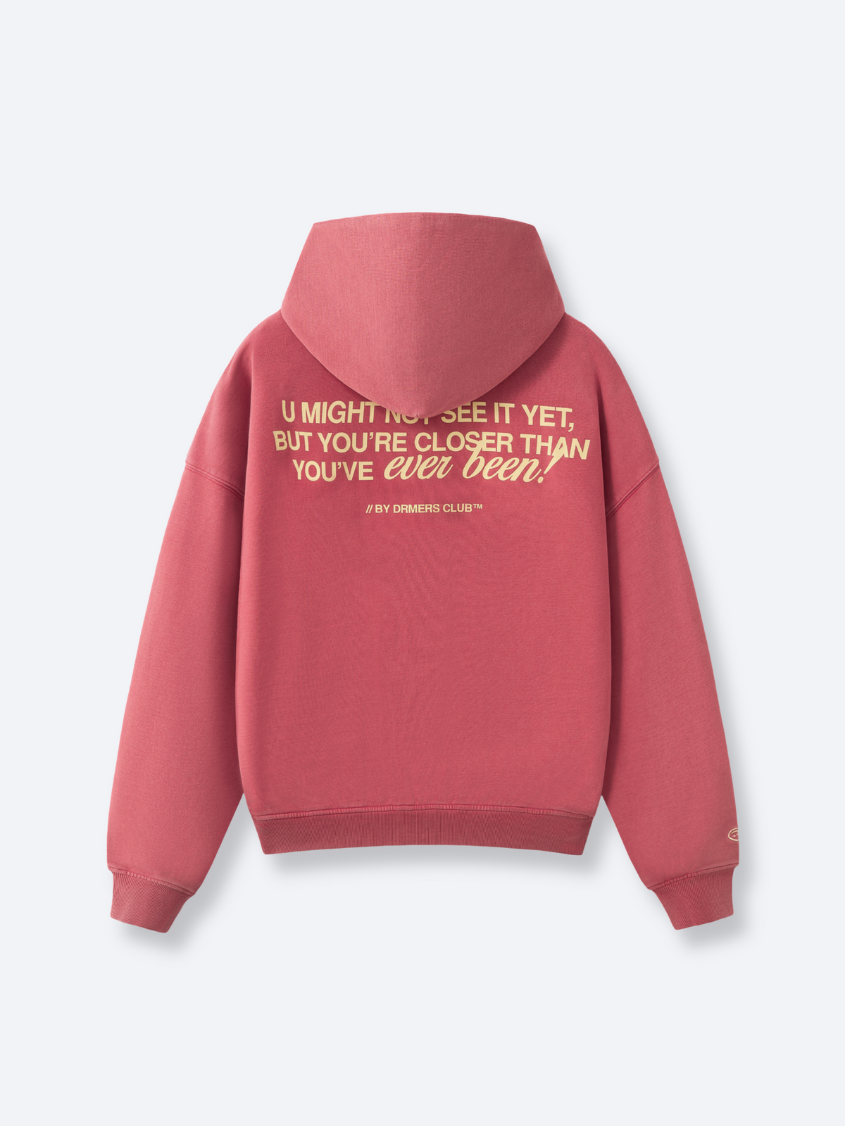 CLOSER THAN YOU THINK HOODIE - WASHED RED