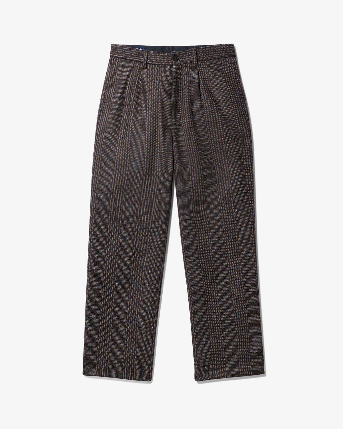 Irish Check Single-Pleated Trouser