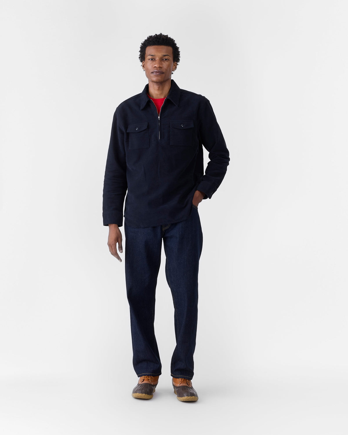 Moleskin Quarter-Zip Shirt