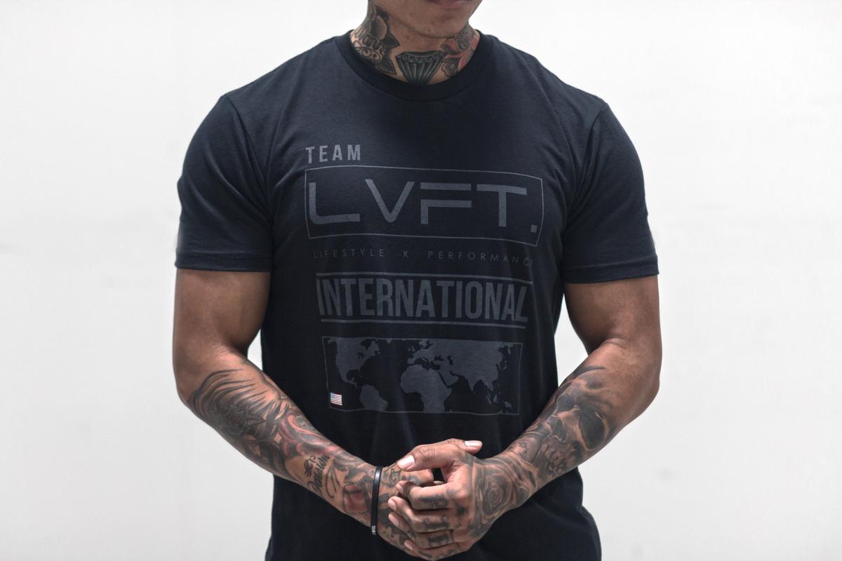 International Tee- Black/Black