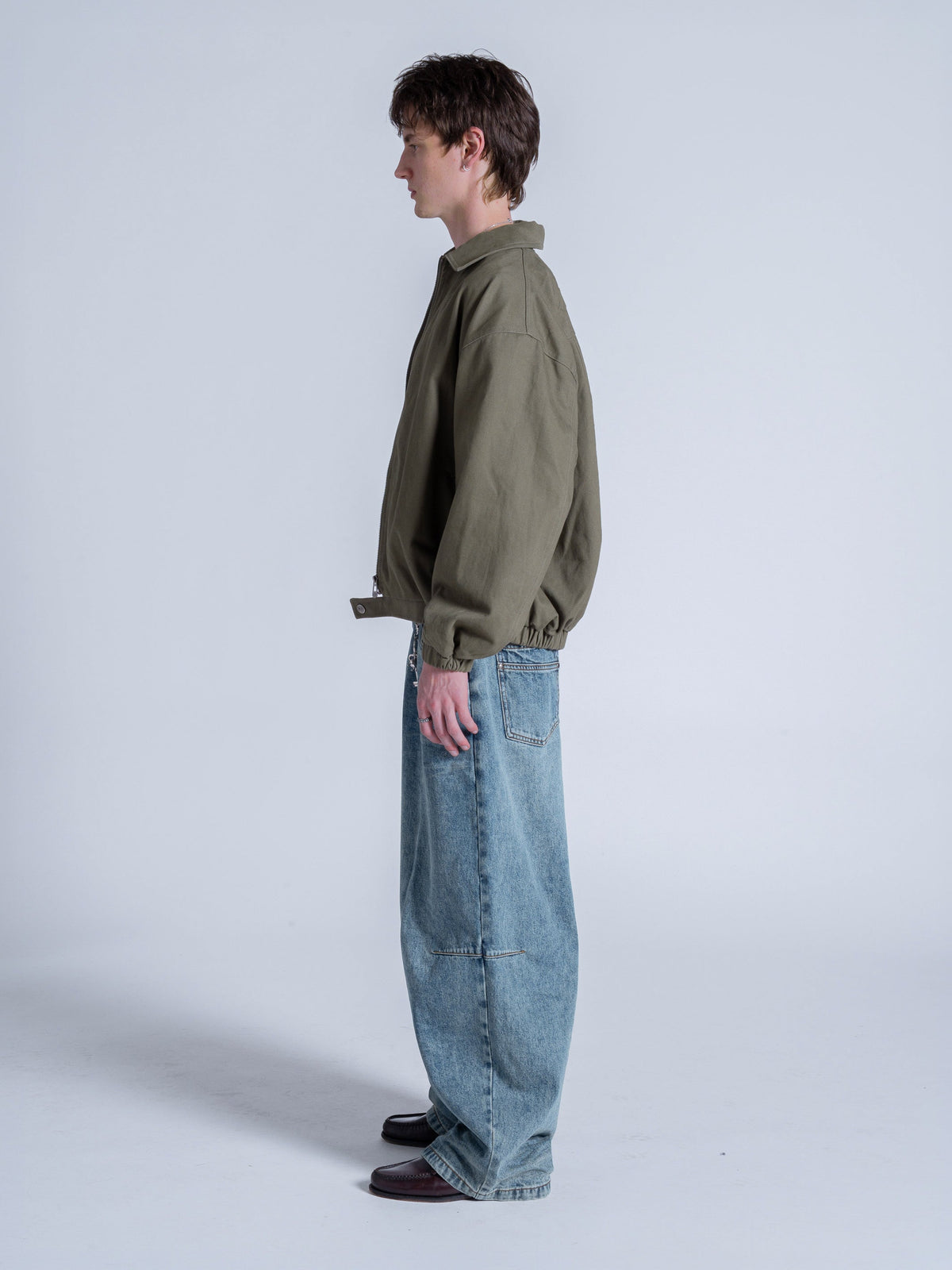 COLLARED JACKET - KHAKI GREEN