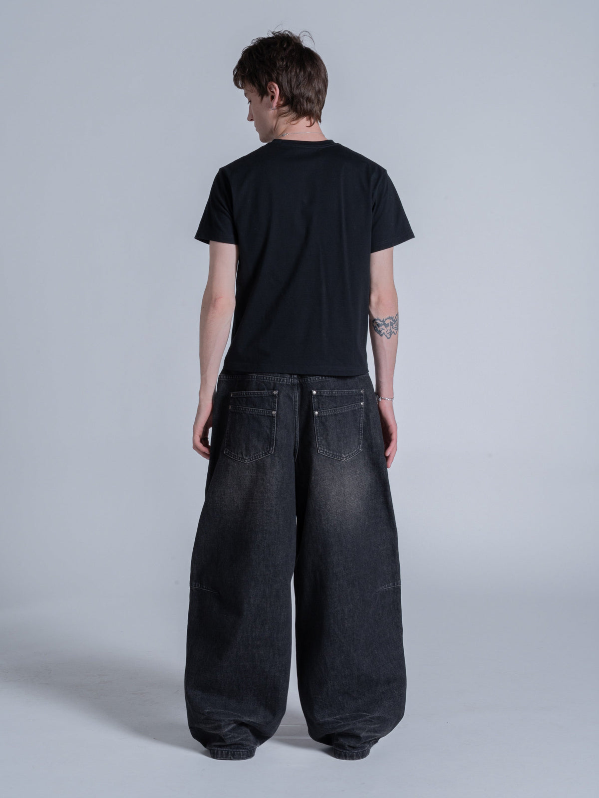 WRINKLE DENIM - SULPHUR BLACK